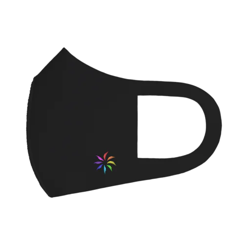 【Starmine】Neon color logo mark Black Face Mask