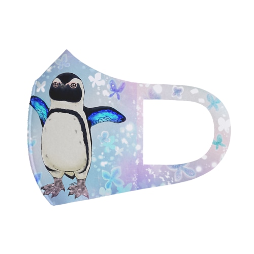 ケープペンギン「ちょうちょ追っかけてたらまいごになっちゃった…」 Face Mask