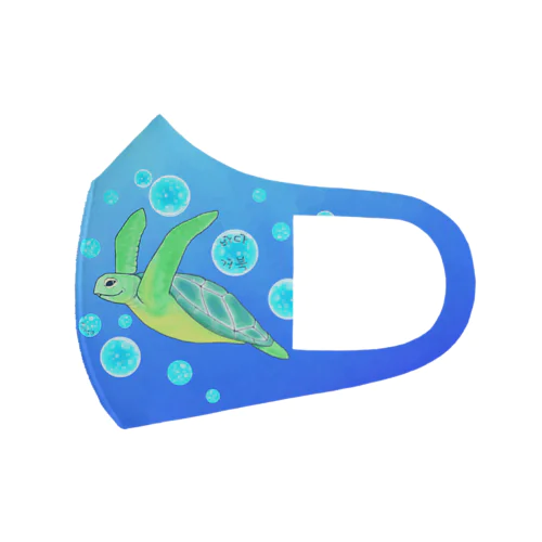 海亀さん　ハングルデザイン フルグラフィックマスク