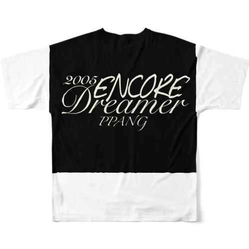 Dreamer[PPANG]ブラック フルグラフィックTシャツ