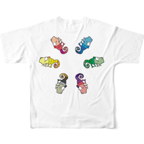 カラフルカメレオン All-Over Print T-Shirt