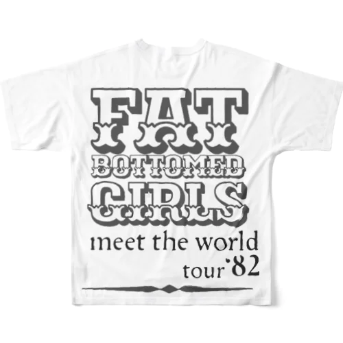 FAT BOTTOMED GIRLS TOUR Tシャツ フルグラフィックTシャツ