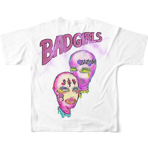 BAD💖PRINCESS フルグラフィックTシャツ