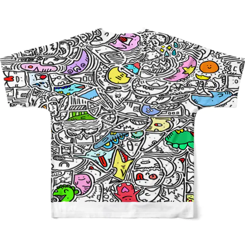 ひま暇お絵描き　②カラーver All-Over Print T-Shirt