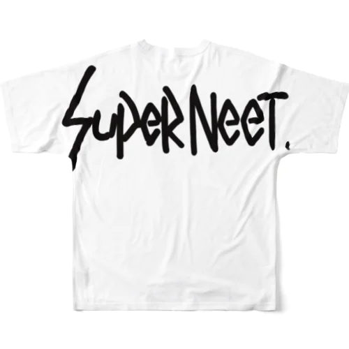 （背面）SUPER NEET BLACK フルグラフィックTシャツ