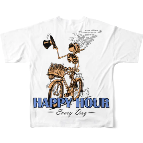 "HAPPY HOUR"(clr) #2 フルグラフィックTシャツ