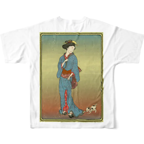 "美人画" 1-#2 フルグラフィックTシャツ