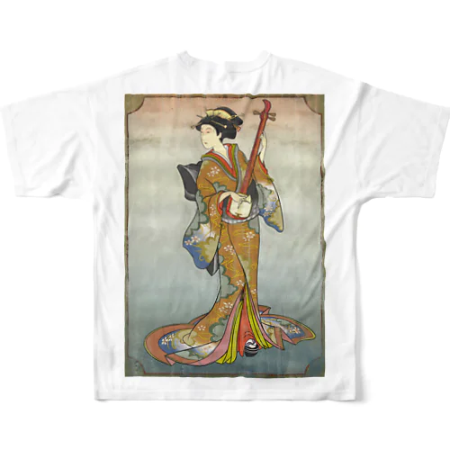 "美人画" 2-#2 フルグラフィックTシャツ