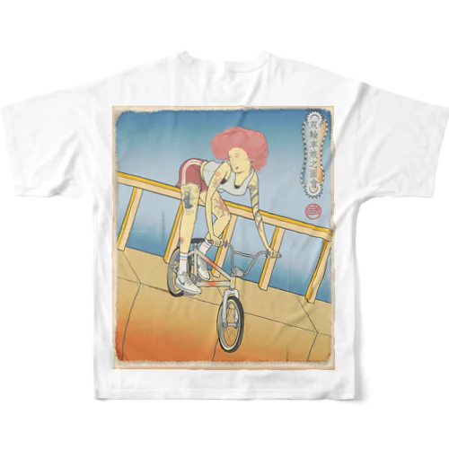 "双輪車娘之圖會" 2-#2 フルグラフィックTシャツ