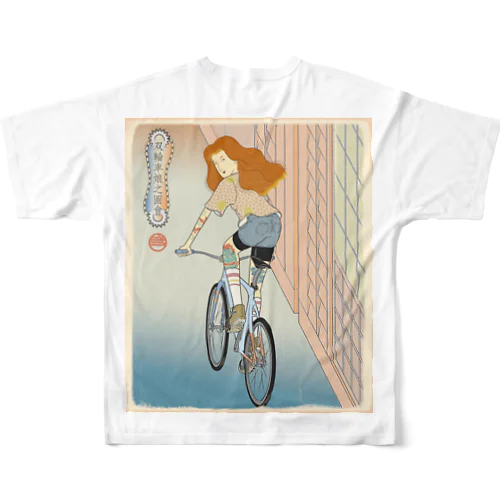 "双輪車娘之圖會" 4-#2 フルグラフィックTシャツ