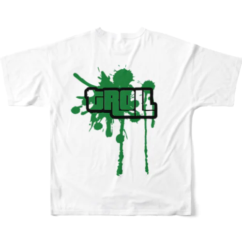 Troll paint T フルグラフィックTシャツ