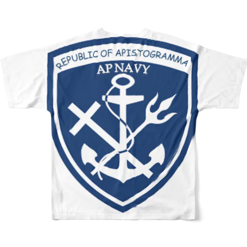 AP NAVY All-Over Print T-Shirt