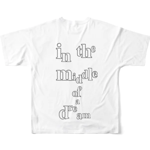 L  in the middle of a dream フルグラフィックTシャツ