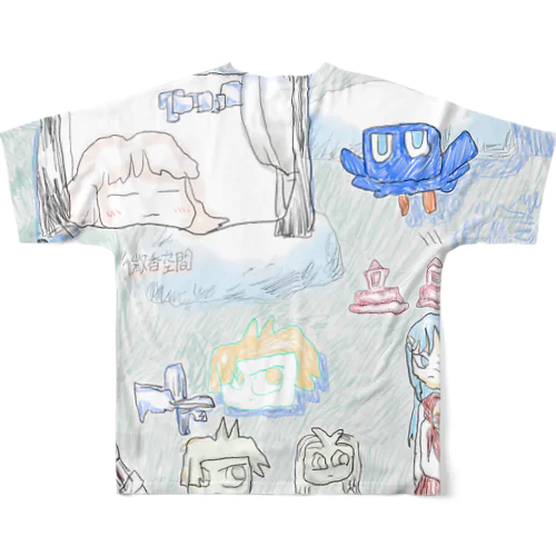 テンプル All-Over Print T-Shirt