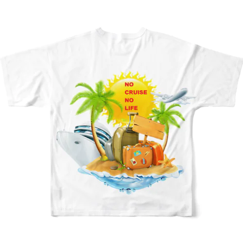 NO CRUISE NO LIFE All-Over Print T-Shirt