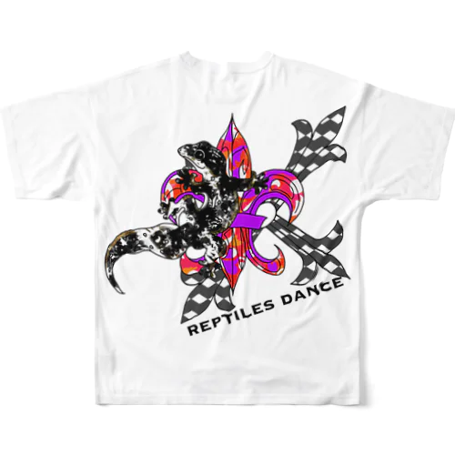 reptiles dance x  ASO フルグラフィックTシャツ