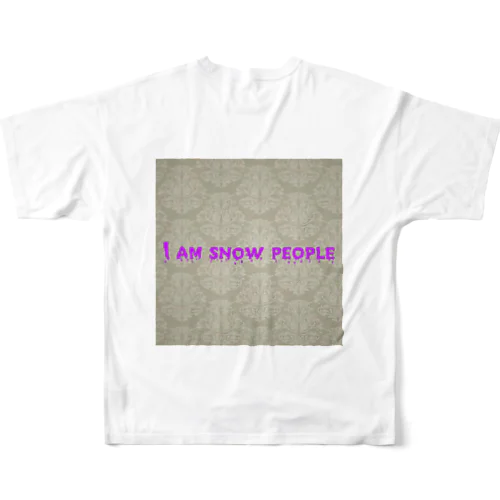 雪の人 フルグラフィックTシャツ
