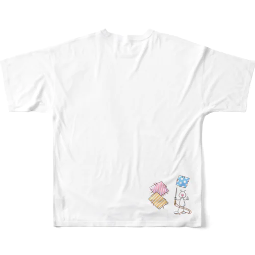 パッチワークうちうじんくん All-Over Print T-Shirt