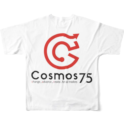 White Cosmos75 フルグラフィックTシャツ