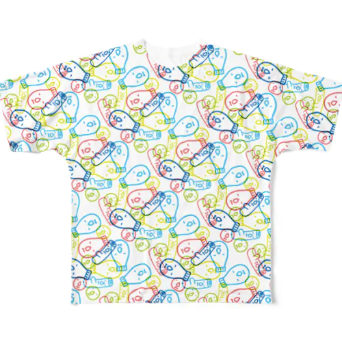 マヨランダムスタンプ All-Over Print T-Shirt