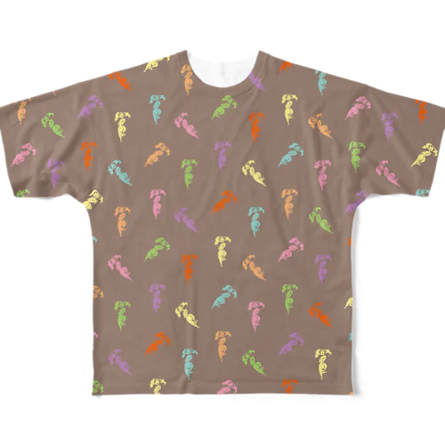 いやん（グレー） All-Over Print T-Shirt