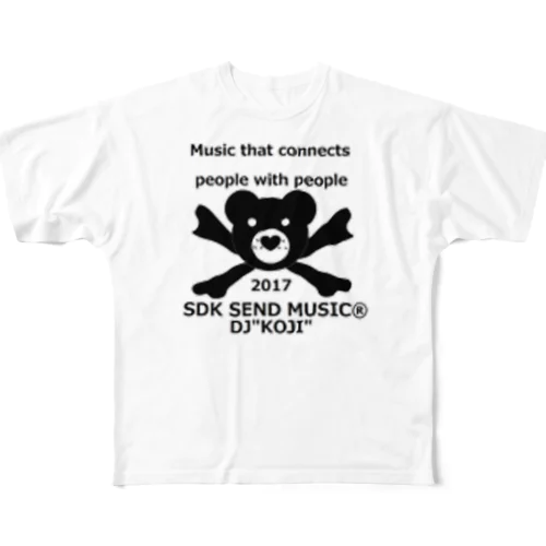 SEK SEND MUSIC フルグラフィックTシャツ