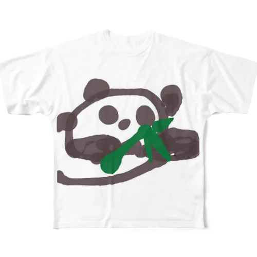 ゆるパンダ（笹） All-Over Print T-Shirt
