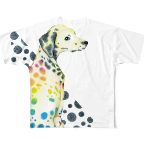 Dalmatian フルグラフィックTシャツ