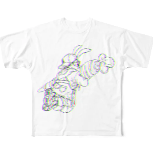 🐰2NI🥕　color All-Over Print T-Shirt
