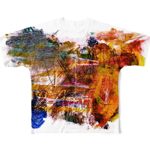抽象画「Untitled」シリーズ All-Over Print T-Shirt