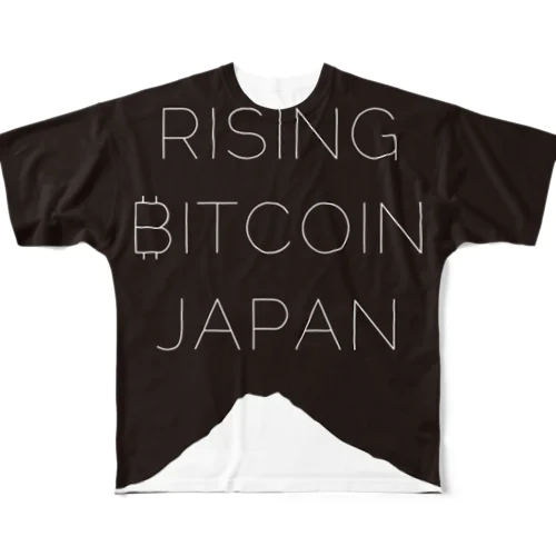 Rising Bitcoin Japan公式グッツ フルグラフィックTシャツ