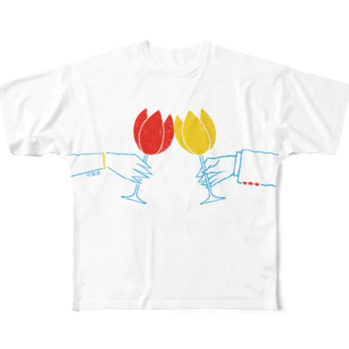 TULIP FESTIVAL フルグラフィックTシャツ