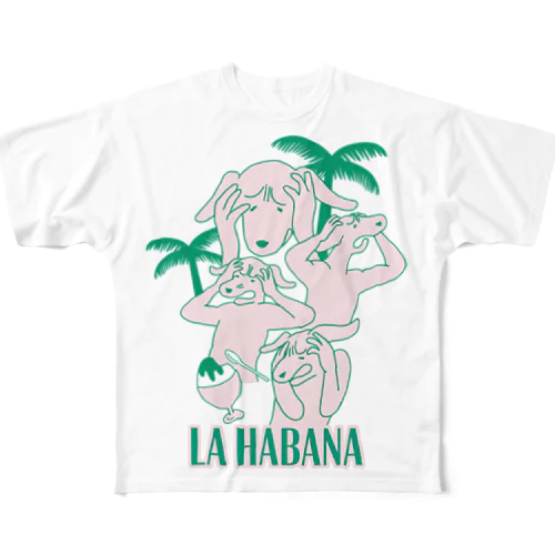 ハバナ（犬）🌴 フルグラフィックTシャツ