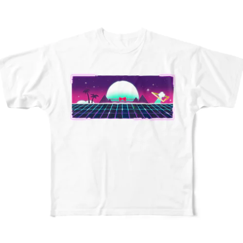ICHIBO-SynthWave All-Over Print T-Shirt