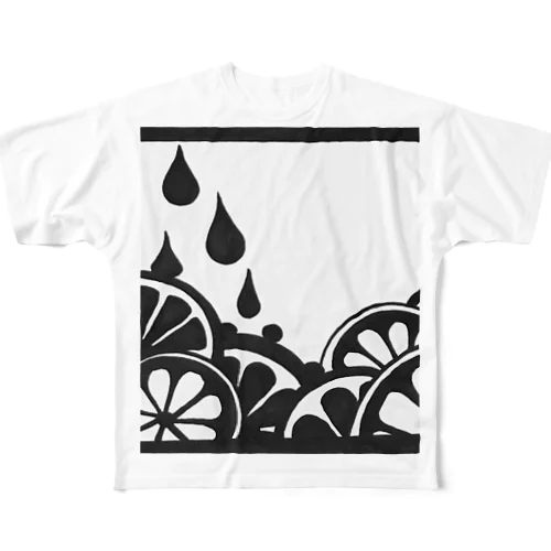 檸檬 All-Over Print T-Shirt