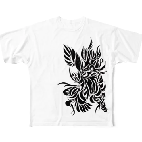 Wind-1 BK フルグラフィックTシャツ