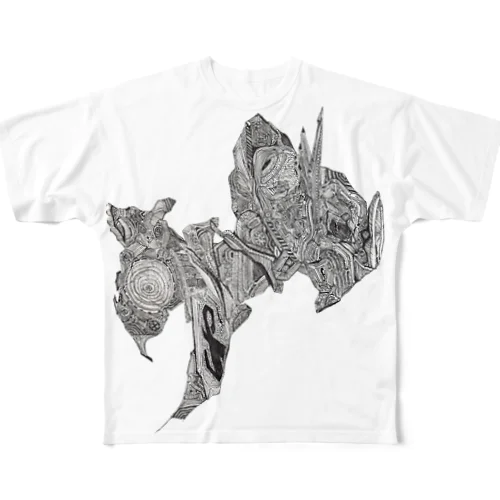 メカ・バスト All-Over Print T-Shirt