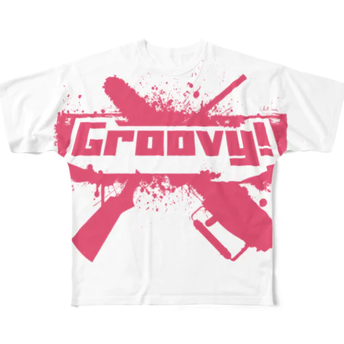 Groovy!(イカすぜ) All-Over Print T-Shirt