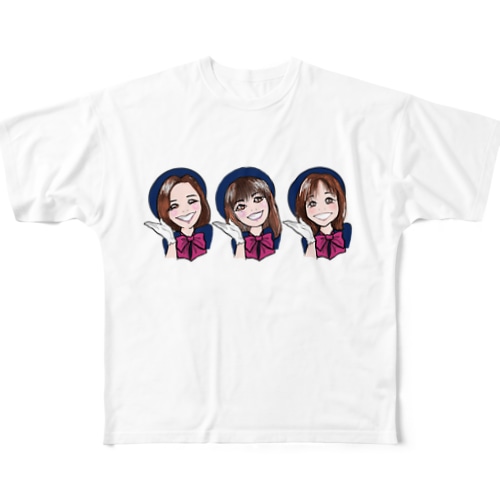 はぴねすチャンネルロゴグッズ All-Over Print T-Shirt