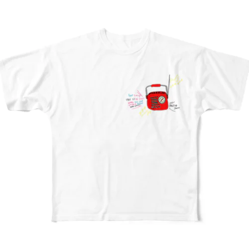 RADIO フルグラフィックTシャツ