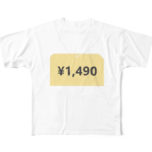 タグ付きＴシャツ フルグラフィックTシャツ