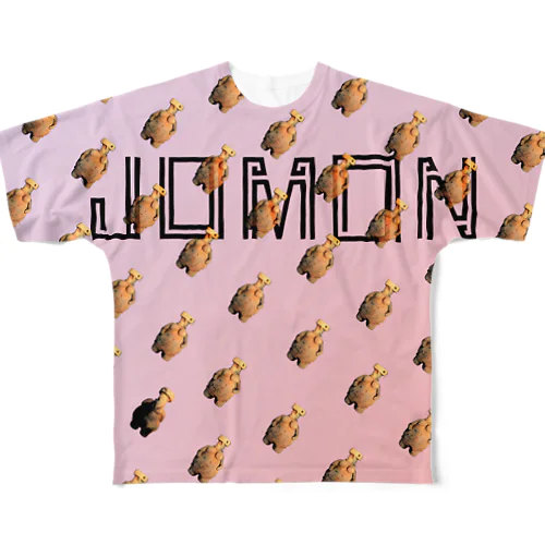 PINK_JOMON_Tシャツ両面 フルグラフィックTシャツ