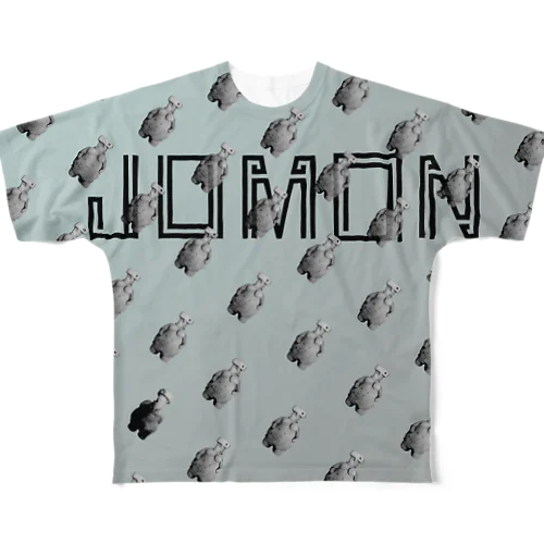 BLUE_JOMON_Tシャツ両面 All-Over Print T-Shirt