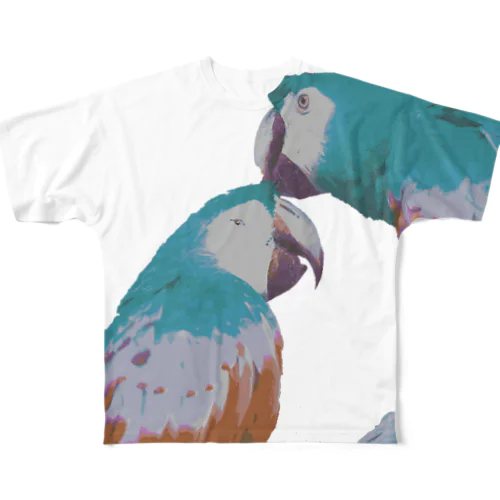 おでこかじり鳥 All-Over Print T-Shirt