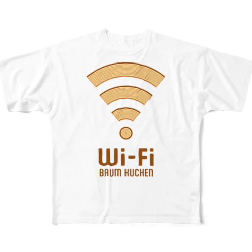 Wi-Fi バウムクーヘン All-Over Print T-Shirt