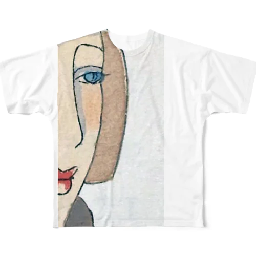 フェイス All-Over Print T-Shirt