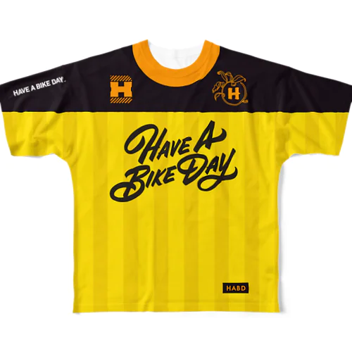 HABDmoto(black/yellow) All-Over Print T-Shirt