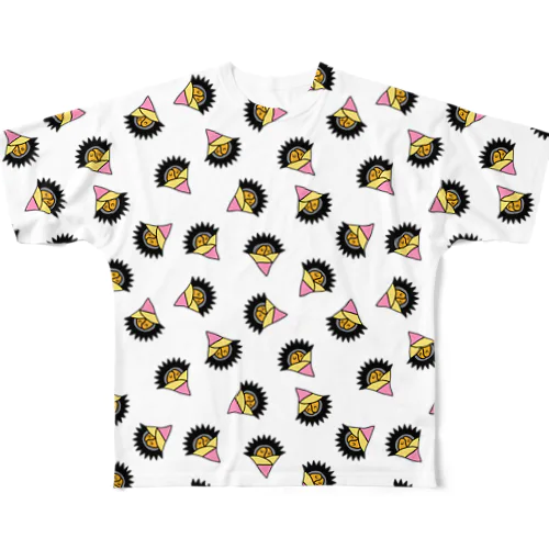 うにクレちゃん大集合！ All-Over Print T-Shirt