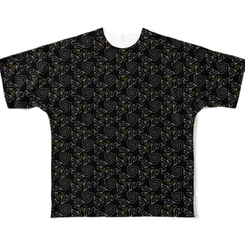 黒猫パンチ All-Over Print T-Shirt