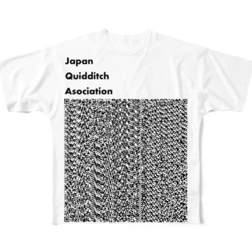 JQA Staff お目立ちURL All-Over Print T-Shirt